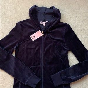 Brand New Navy Juicy Couture track jacket